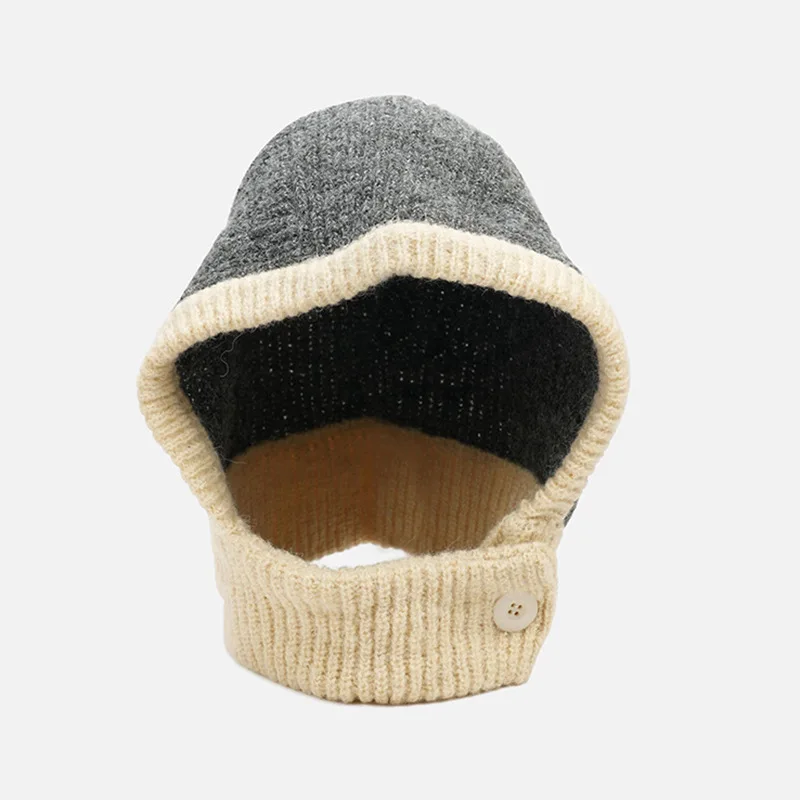 Autumn winter wool scarf integrated Classical versatile Factory Price Fashion Design Custom Plain Knit Blank Warm Beanie