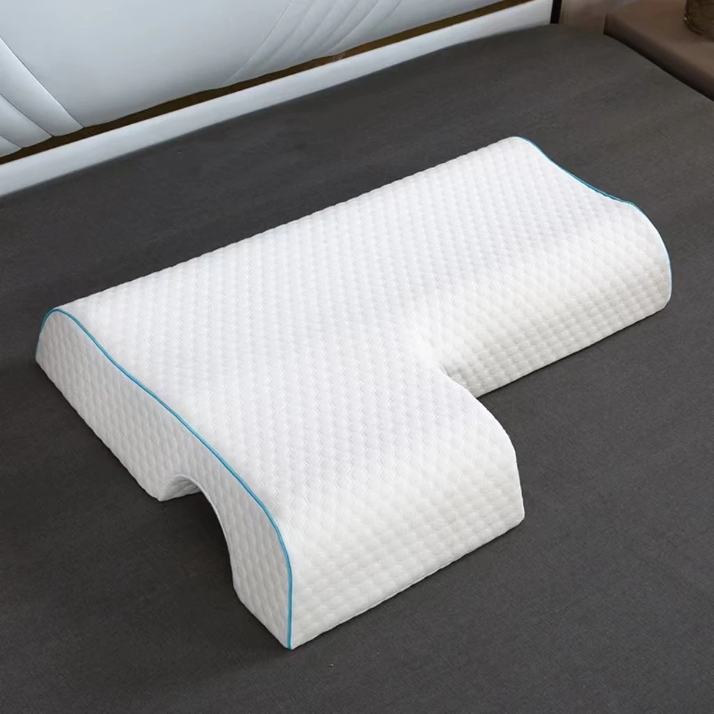 JYM Custom High Quality Double Line Soft Sleeping Memory Couple Bed Pillows