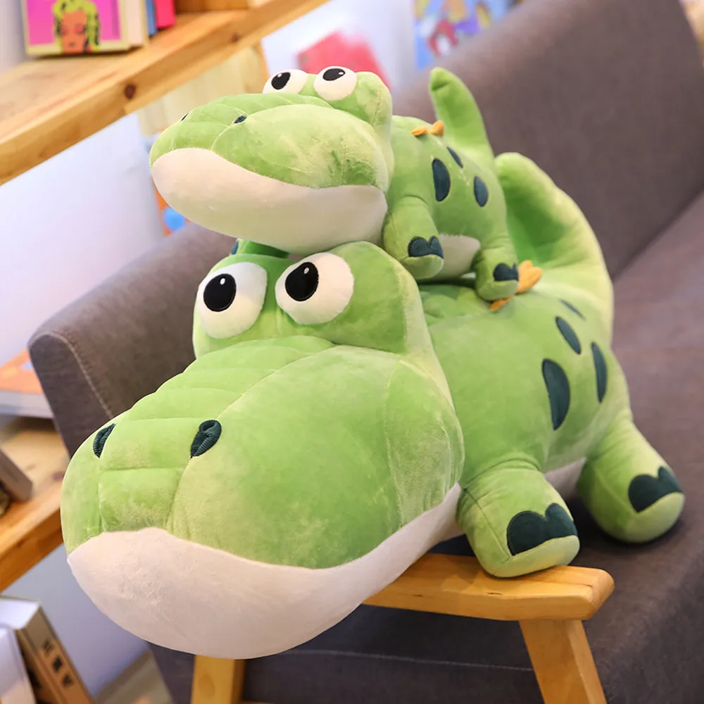 Factory Supply Soft Custom cute kawaii squishy Jumbo plush toy crocodile stuffed animal shaped pilloodile pillow plush crocw
