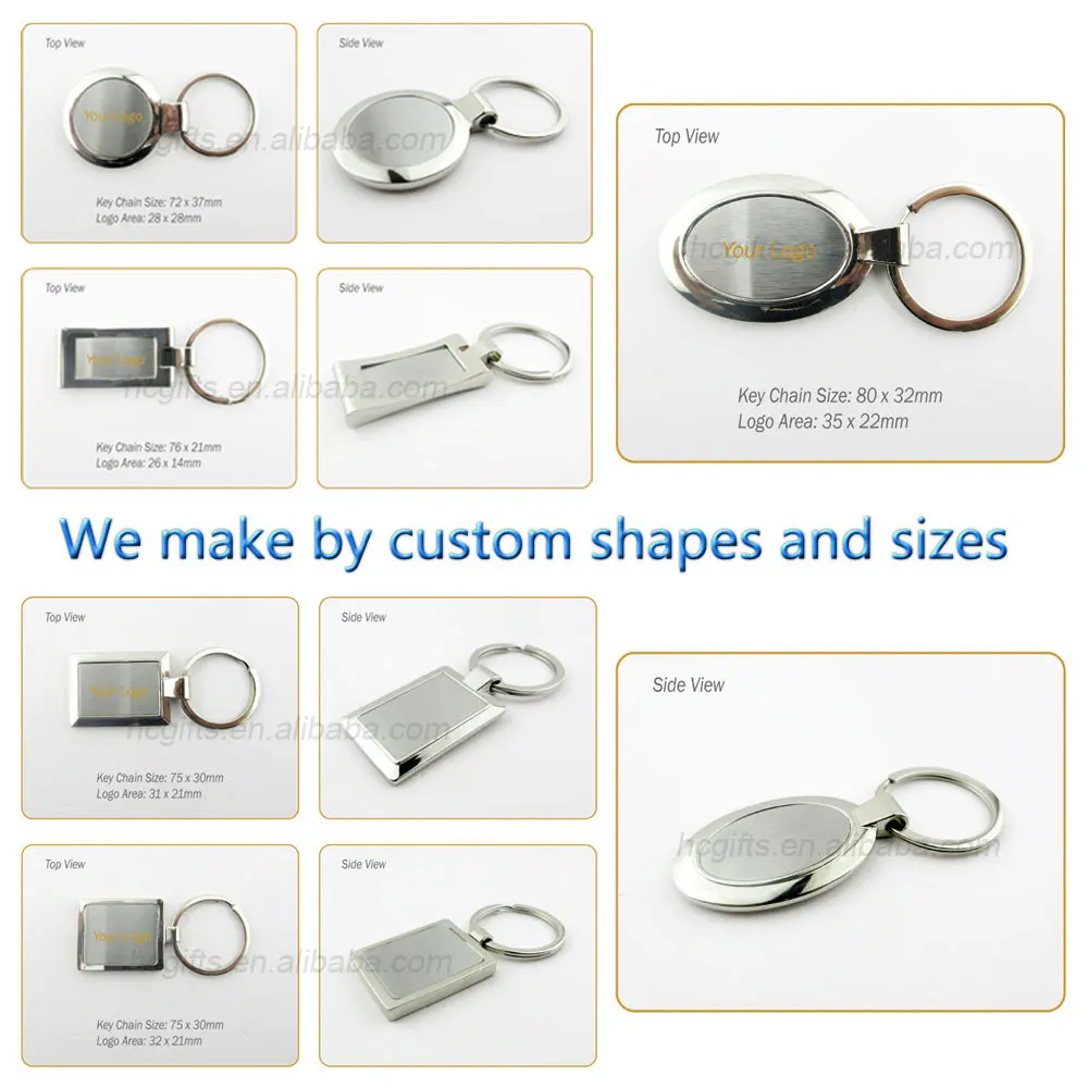 High Quality Blanks Sublimation Metal Key Chain House Shape Keying Factory Wholesale Custom Logo Blank Keychain