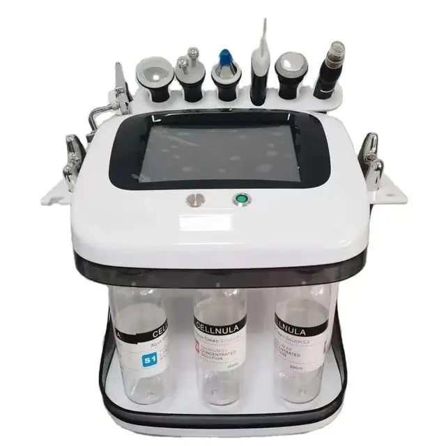8 in 1 hydra multifunctional facials machine portable oxygen jet machine skin massage oxygen spray face care equipment