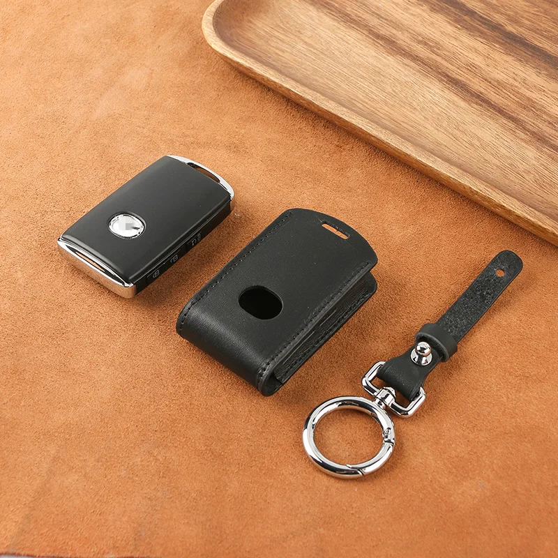 New Leather Car Key Case  For Mazda 3 Axela  Accessories  Keychain Keybag