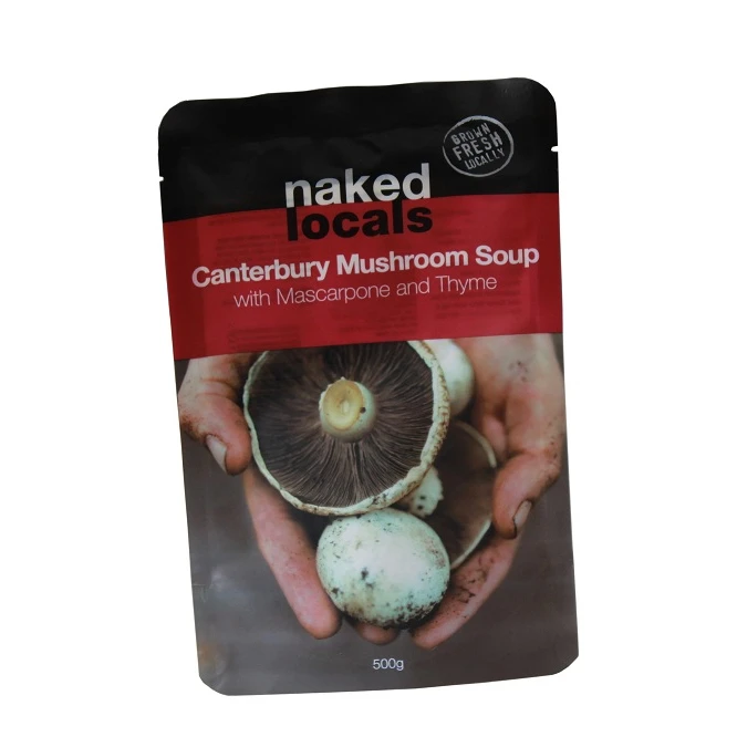 
Custom Printed Stand Up Aluminum Foil Bag 500g Soup Or Sauce Packaging Bag 