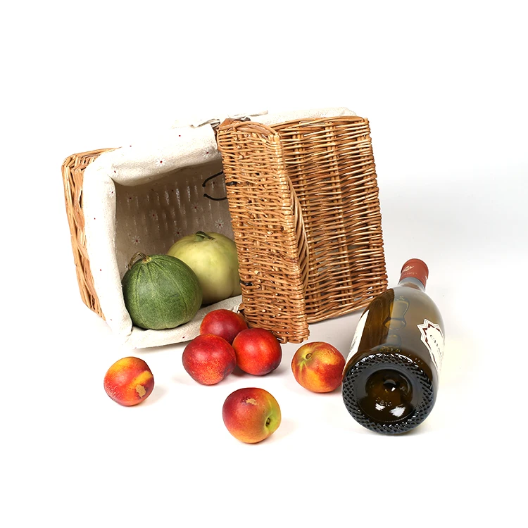 Wholesale Handmade Outdoor Living Camping Home Decor Wicker Gift Storage Picnic Baskets with Handle