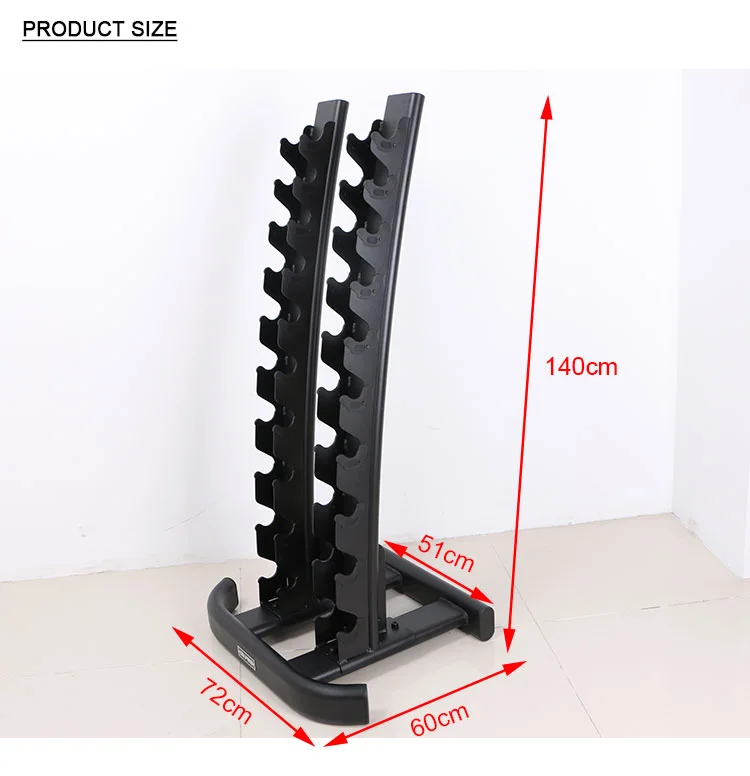 Vertical Dumbbell Rack Commercial Gym Equipment 10 Pairs Dumbbell Rack