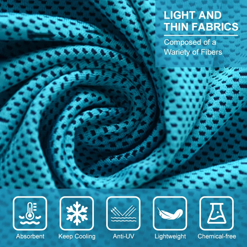 Custom Print Logo Microfiber cooling towels Gym Fitness Cooling Sport Towel Sweat Exercise Cooling Sports Towel