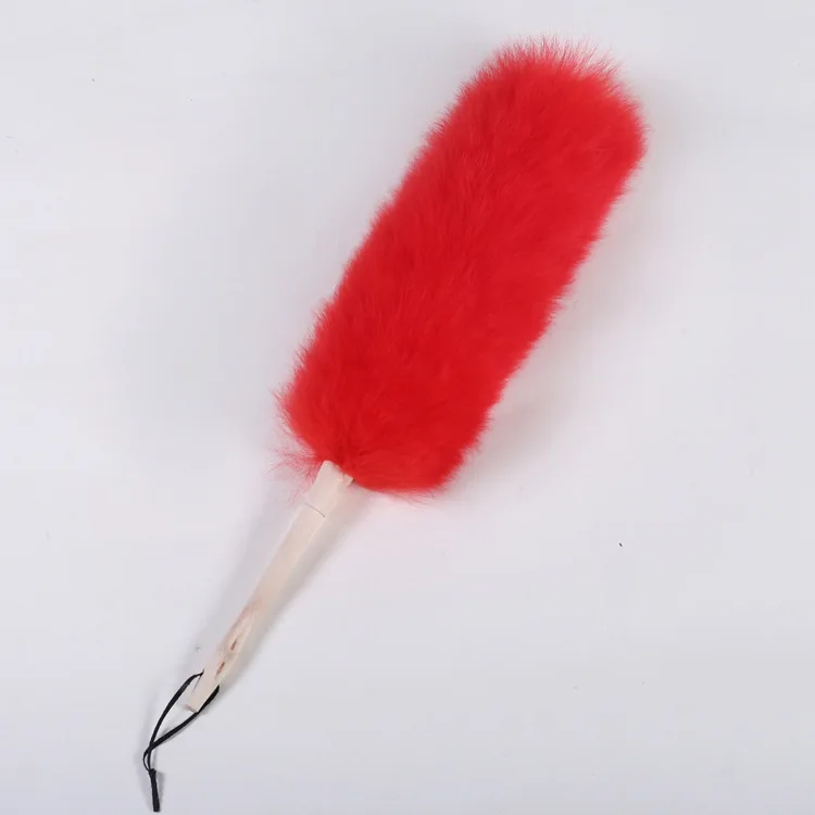 New Fashion Handmade Faux Fox Tail Fur Metal Keyring