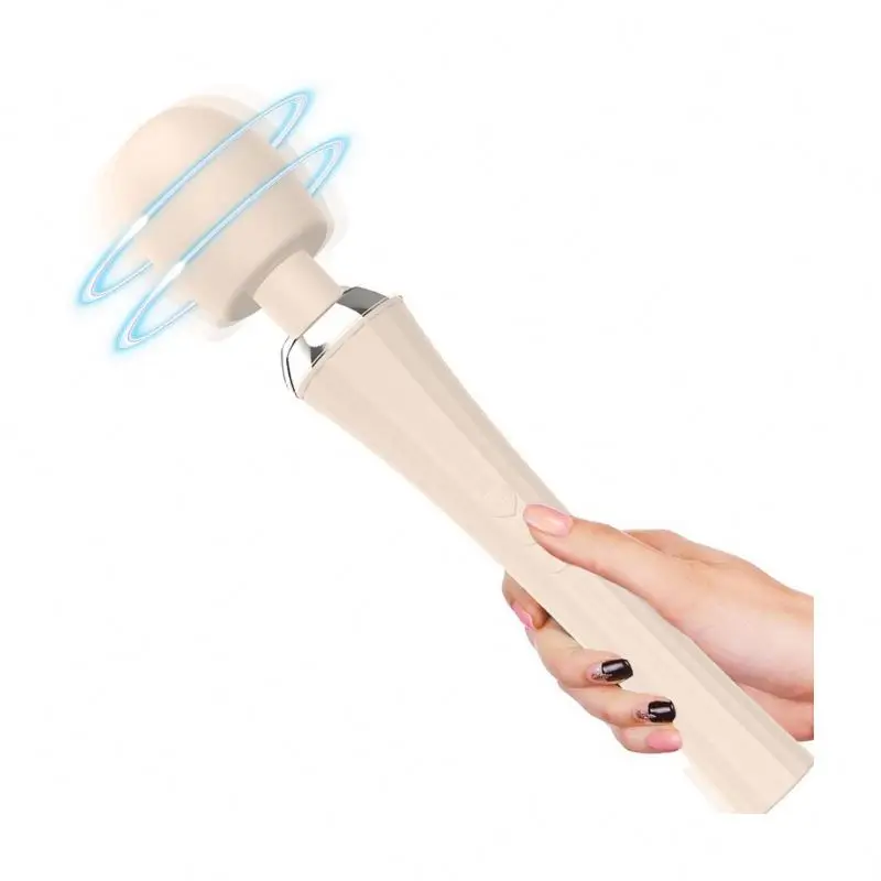 USB Power Wand Vibrating Wireless Handheld Massager 15 Multi Speed Vibrations Rechargeable Muscles Neck Shoulder Back Leg Foot