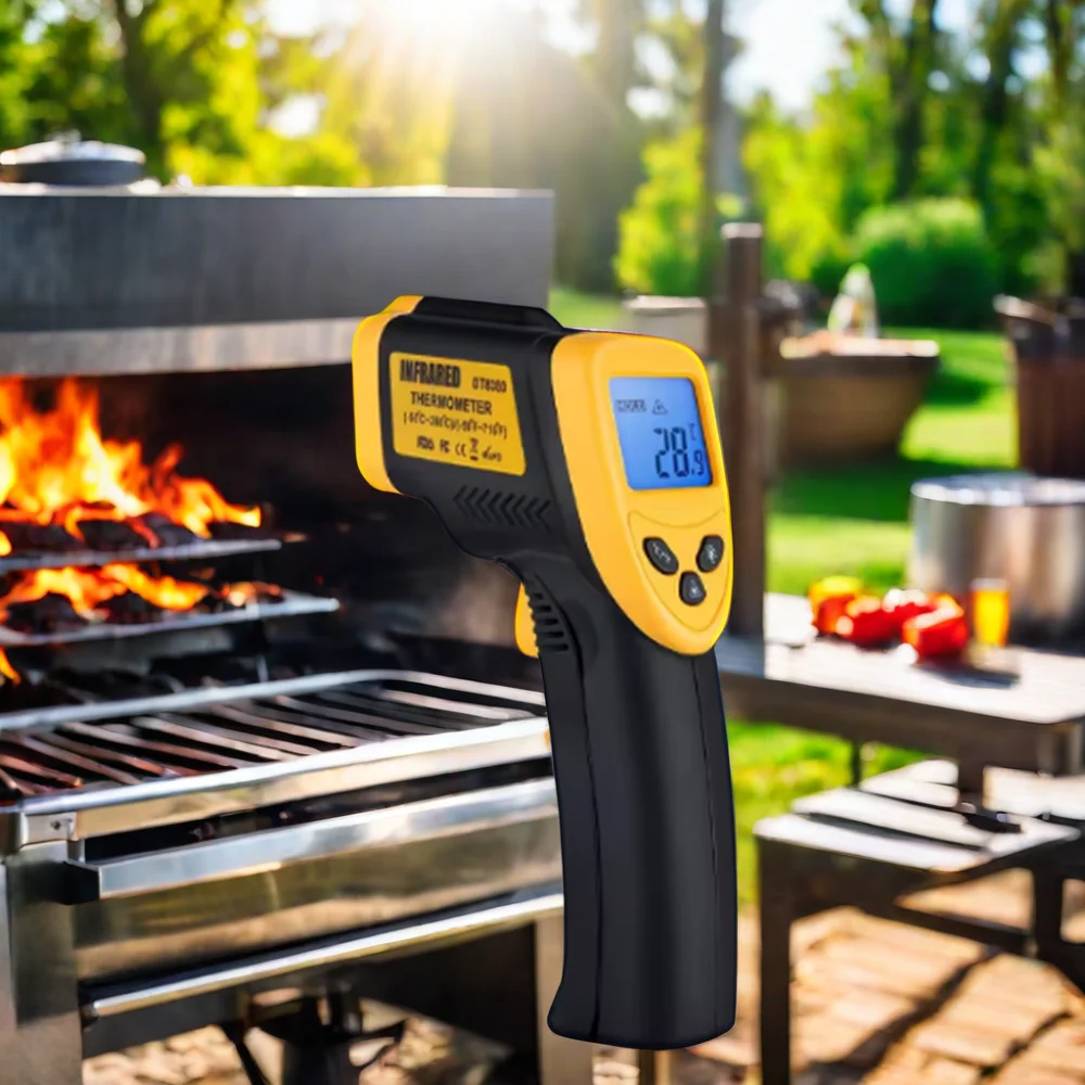 Industrial Digital IR Infrared Thermometer with Laser Positioning Household Use