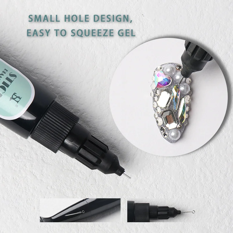 Nail Art Gel Polish Uv Gel Nail Salon 10ml Soak Off Uv Led Rhinestone Glue Gel