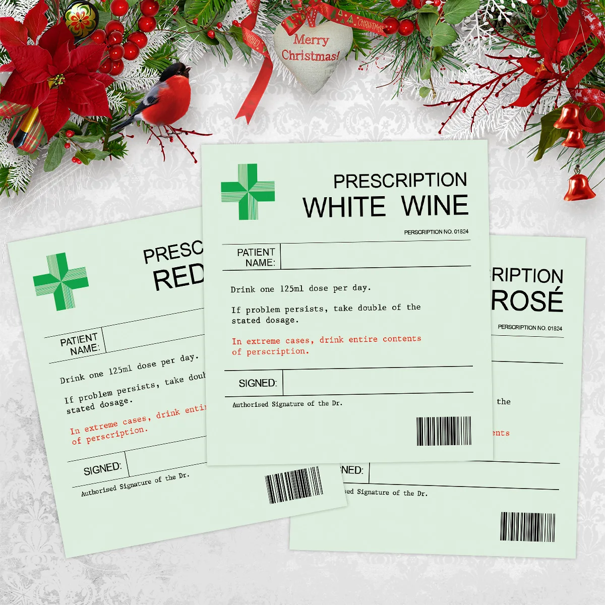 Custom Waterproof Funny Wine Label Stickers Personalized Wine Bottle Sticker Joke Prescription Wine Labels
