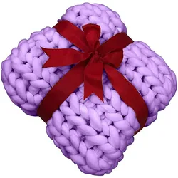 i@home handmade chunky weighted knitted blanket wholesale