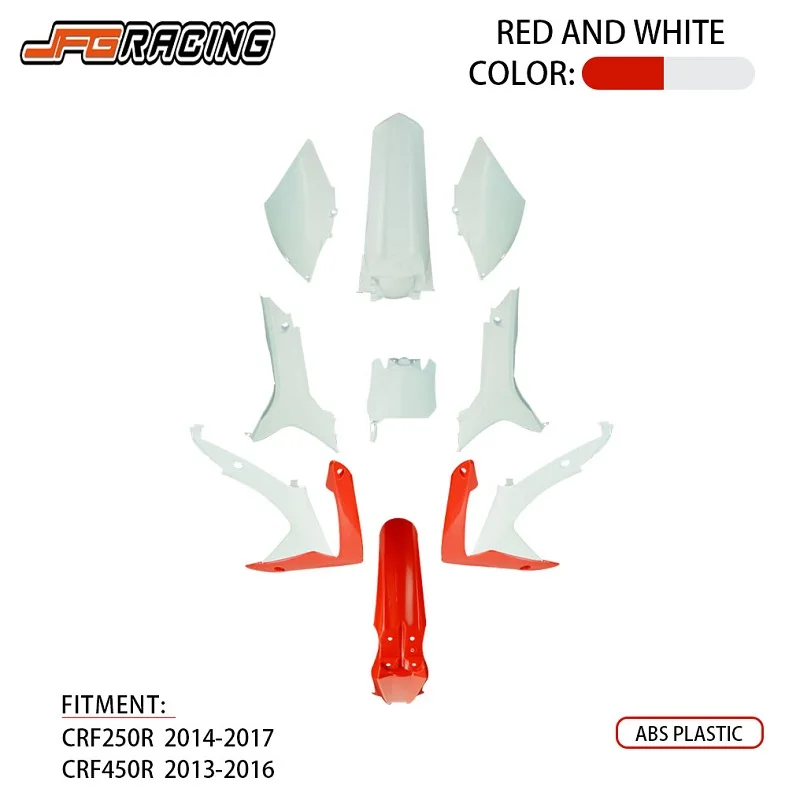 JFG внедорожный мотоцикл CRF250R 450R Пластиковая передняя грязевая защита для крыла