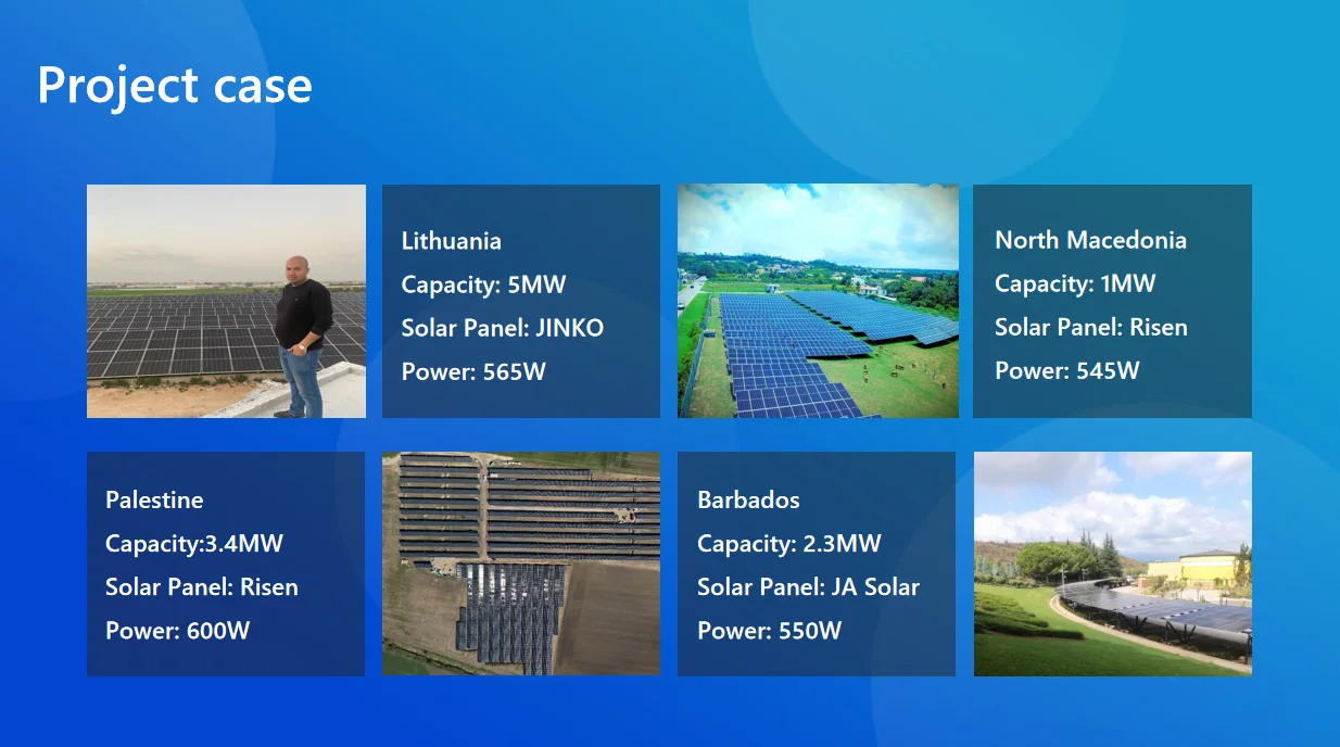 500KW Solar Power Plant 1MW Solar power System On Grid 1000KW Solution Solar Panel System Commercial power station