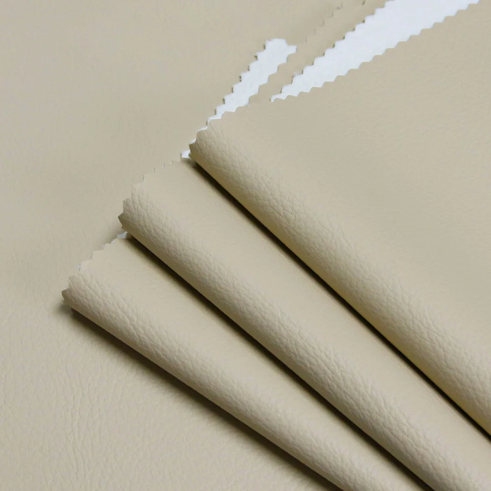 china manufacturer 380g pu grain leather semi pu artificial leather fabric for sofa