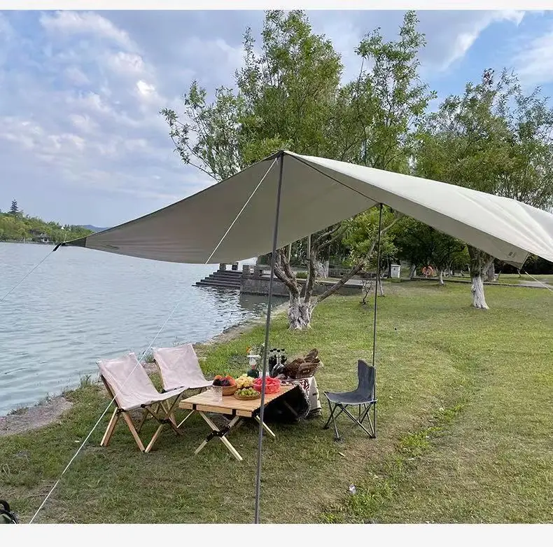 Палатка для кемпинга на открытом воздухе, тент, тент, ткань, Ультралегкая палатка для кемпинга и пикника с защитой от дождя, Солнцезащитный навес, беседка, палатка