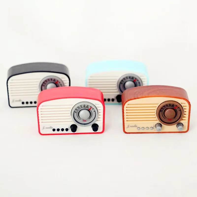1:12 dollhouse Miniature Retro classic radio miniature furniture scene decoration