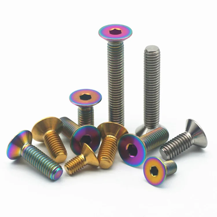 Винты Gbr Titan Titanium Gold Gr 2 Din912 M10 Gr2 M10X24 M4 Screw Gr5 Din933 Bolt/титановый винт/титановый крепеж M6 для