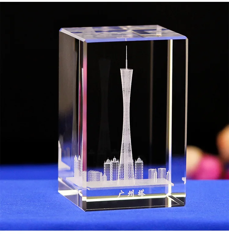 Honor Of Crysal 3D интерьерные резные архитектурные модели украшения Бизнес памятные подарки хрустальные башни
