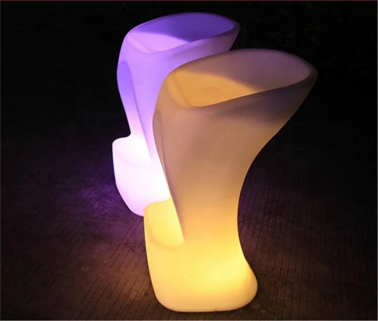 High Quality Color changing RGB led bar counter stool high chair for parties bars