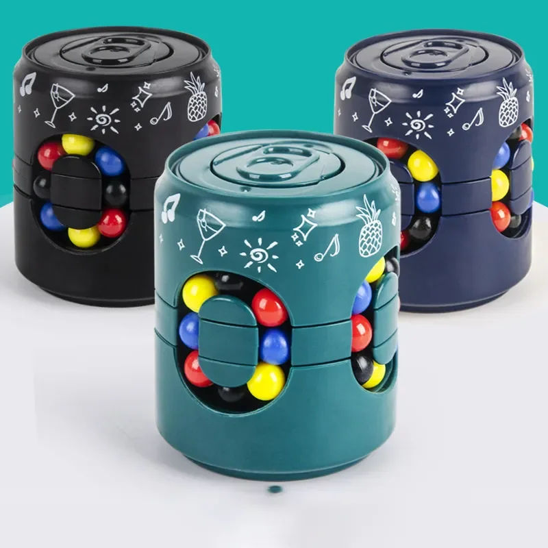 Fidget Spinners magic bean Coke Rotating Colorful Magic cube Games Stress Relief educational Toys