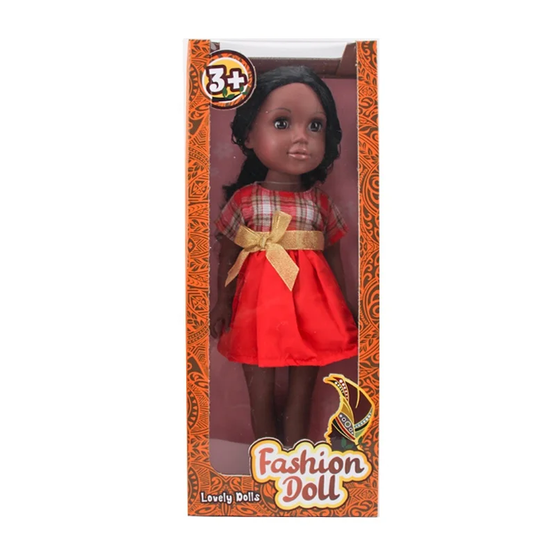 Customize black skin black dolls african american 18 inch Vinyl Dolls Girl