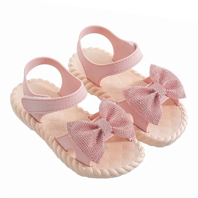 Wholesale  summer sweet princess fashion girl  cute casual shoes girl PVC Children sandals