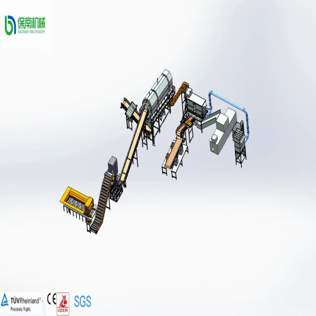 Domestic solid waste energy system sorting and recycling machine