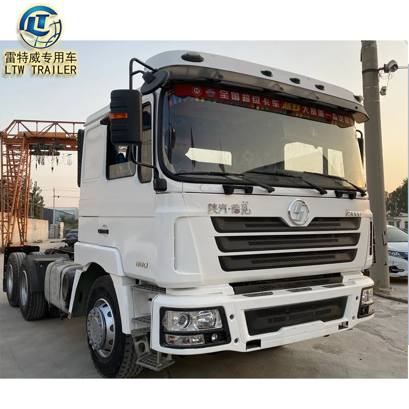 cheap price shacman  F3000 used  380hp  6x4  heavy duty truck head trailer tractor truck for sale