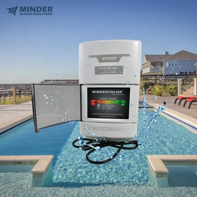 Minder Chlor Chlorine Generator  Swimming Pool Water Salt Chlorinator Chlorine Feeder