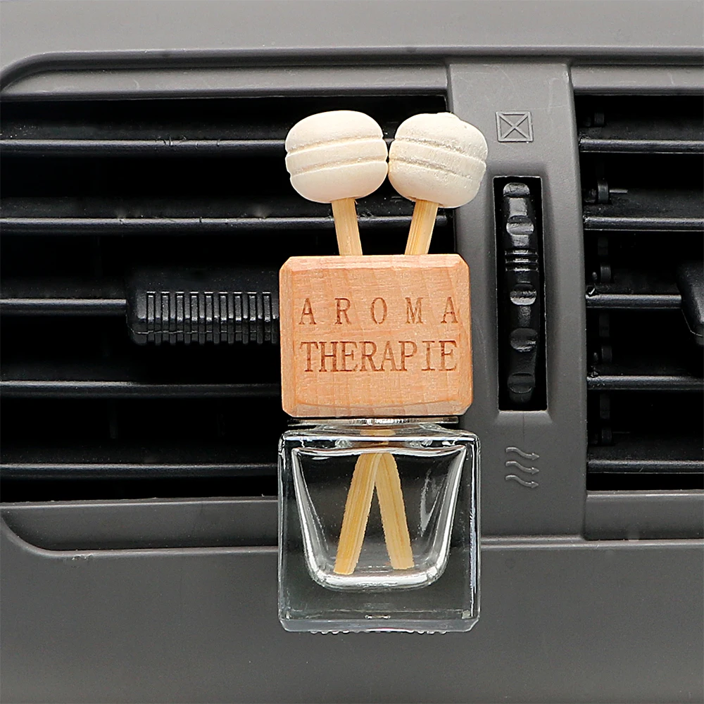 Air Freshener Ornament Perfume Bottle Pendant Essential Oils Diffuser Auto Car Hanging Glass Bottle Car-styling