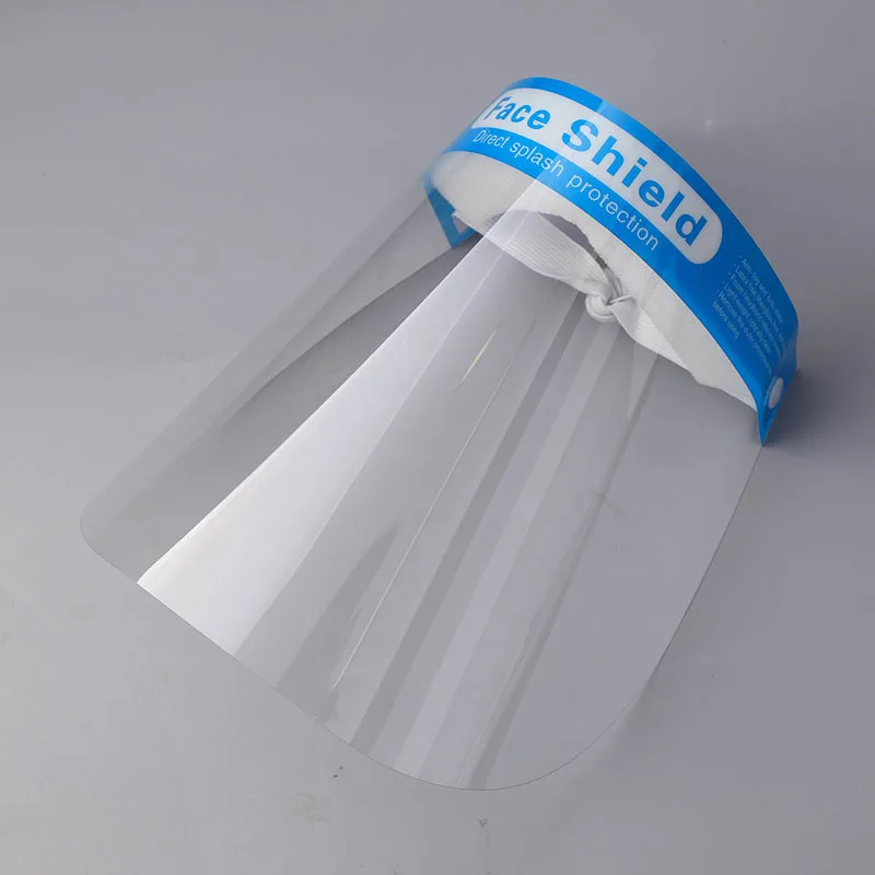 
High Quality Plastic Protection Isolation Anti-Fog Full Face Shield with Sponge 