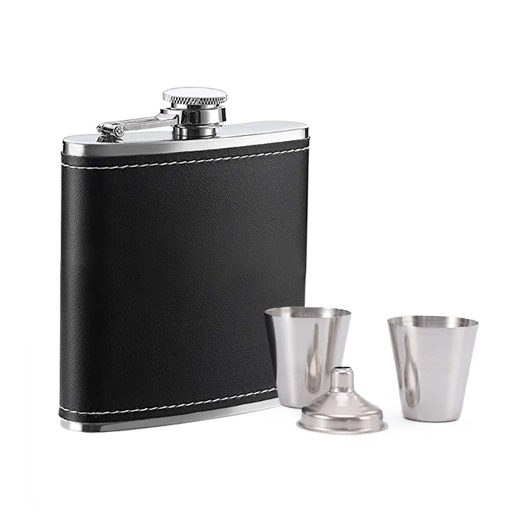 WeVi Customizable Portable Stainless Steel Mug Personalized Liquor Bottle Pocket Wine Pot for Whiskey