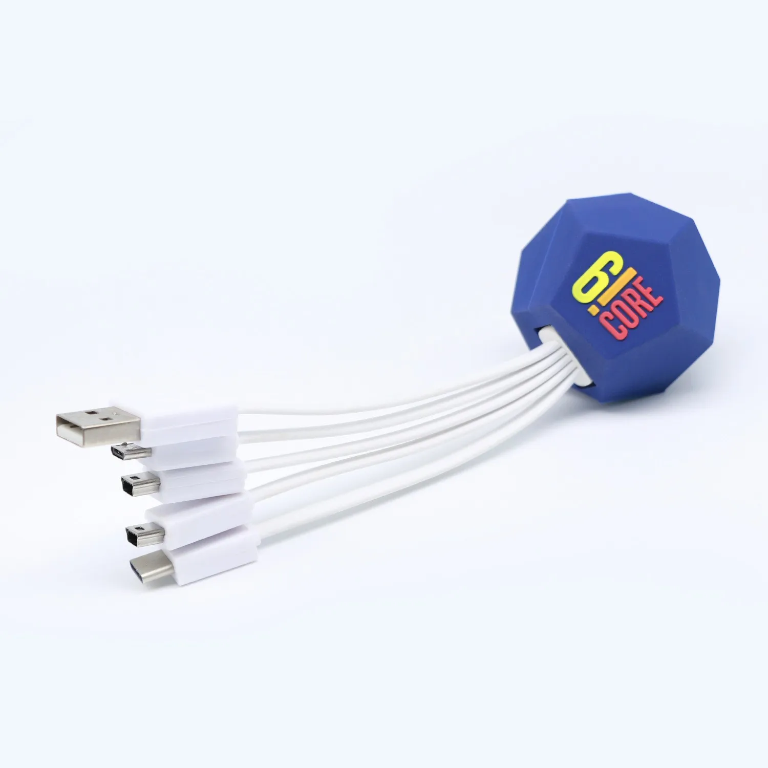 Wholesale Promotional Gift Custom Logo Design Shape Cable Multi Charger Cord For Mobile Phone USB 3 In 1 Charging Cable
