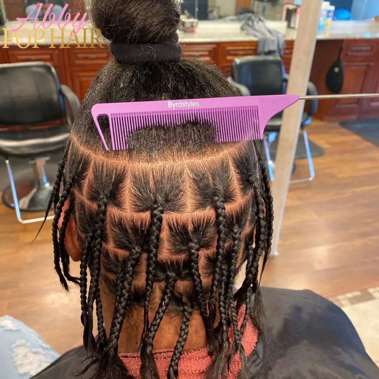 Hair Salon Barber Styling Parting Comb Braiding Hair Comb Custom logo Rat Tail Combs