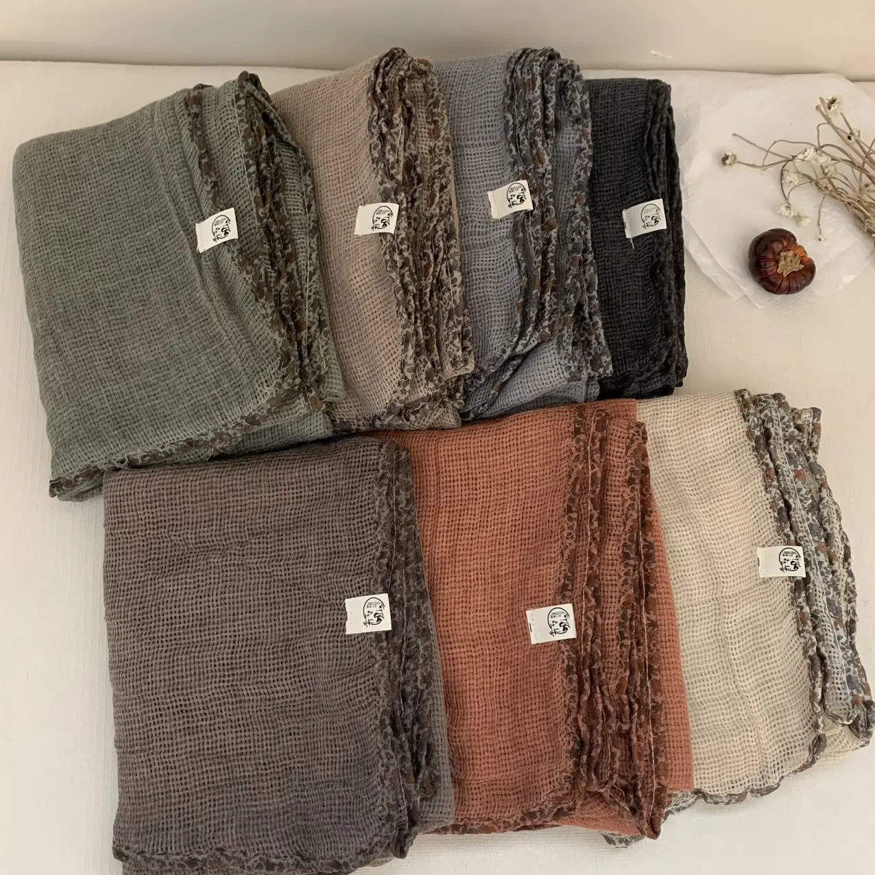 Wholesale Breathable Plain Light Weight Viscose Rayon Modal Rayon Cotton Woven Modal Hijab Scarf