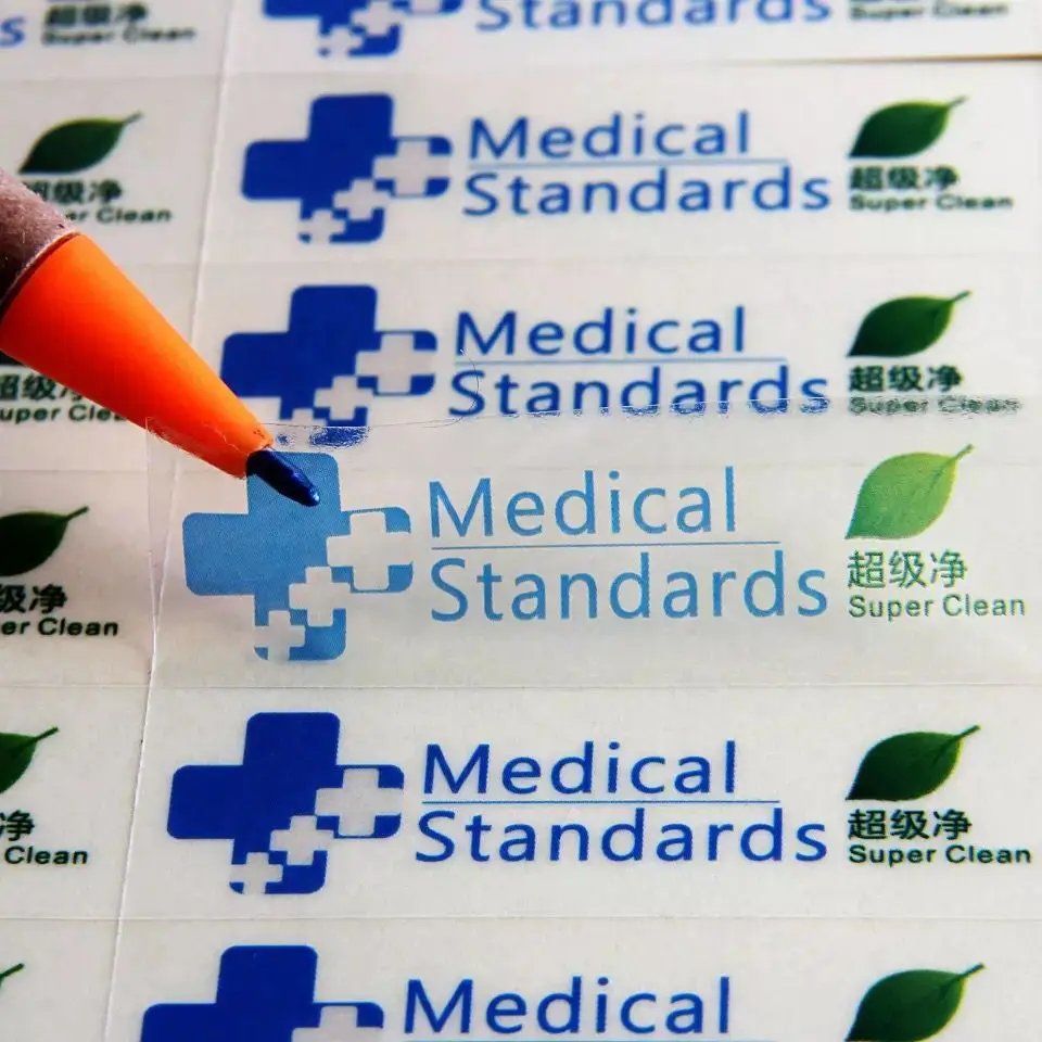 Professional custom printing logo pvc printing adhesive label sticker paper sheets