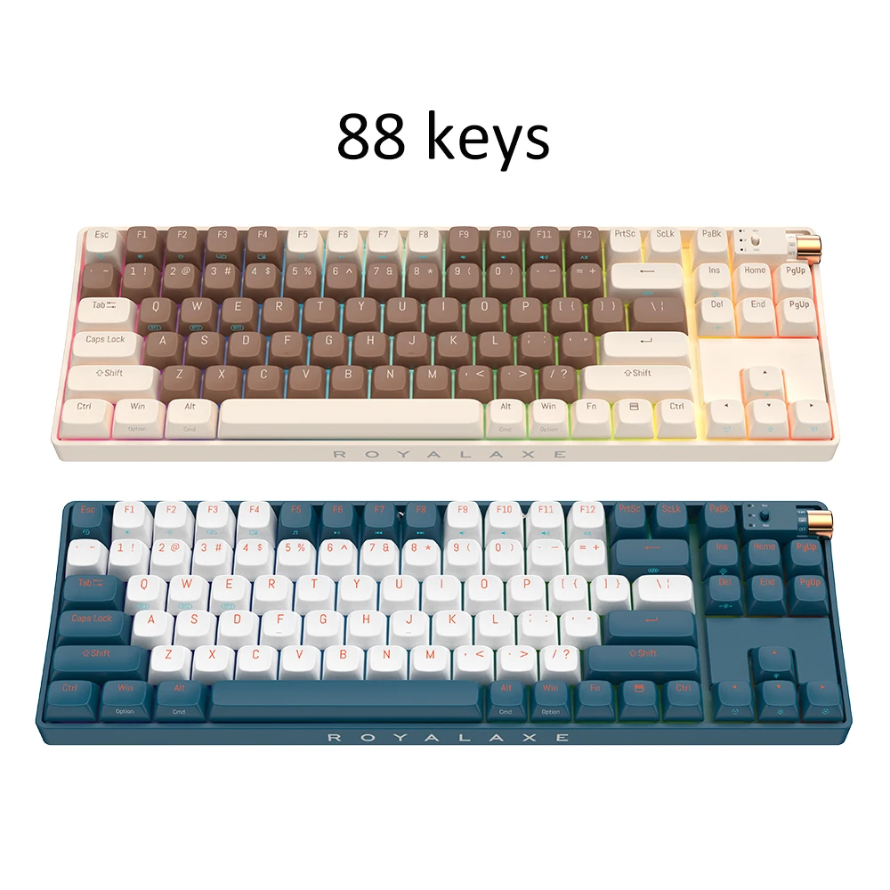 OEM Mechanical Gaming Keyboard Manufacturer Three-mode Connection PBT Keycap 88 keys Keyboard and Mouse Gaming