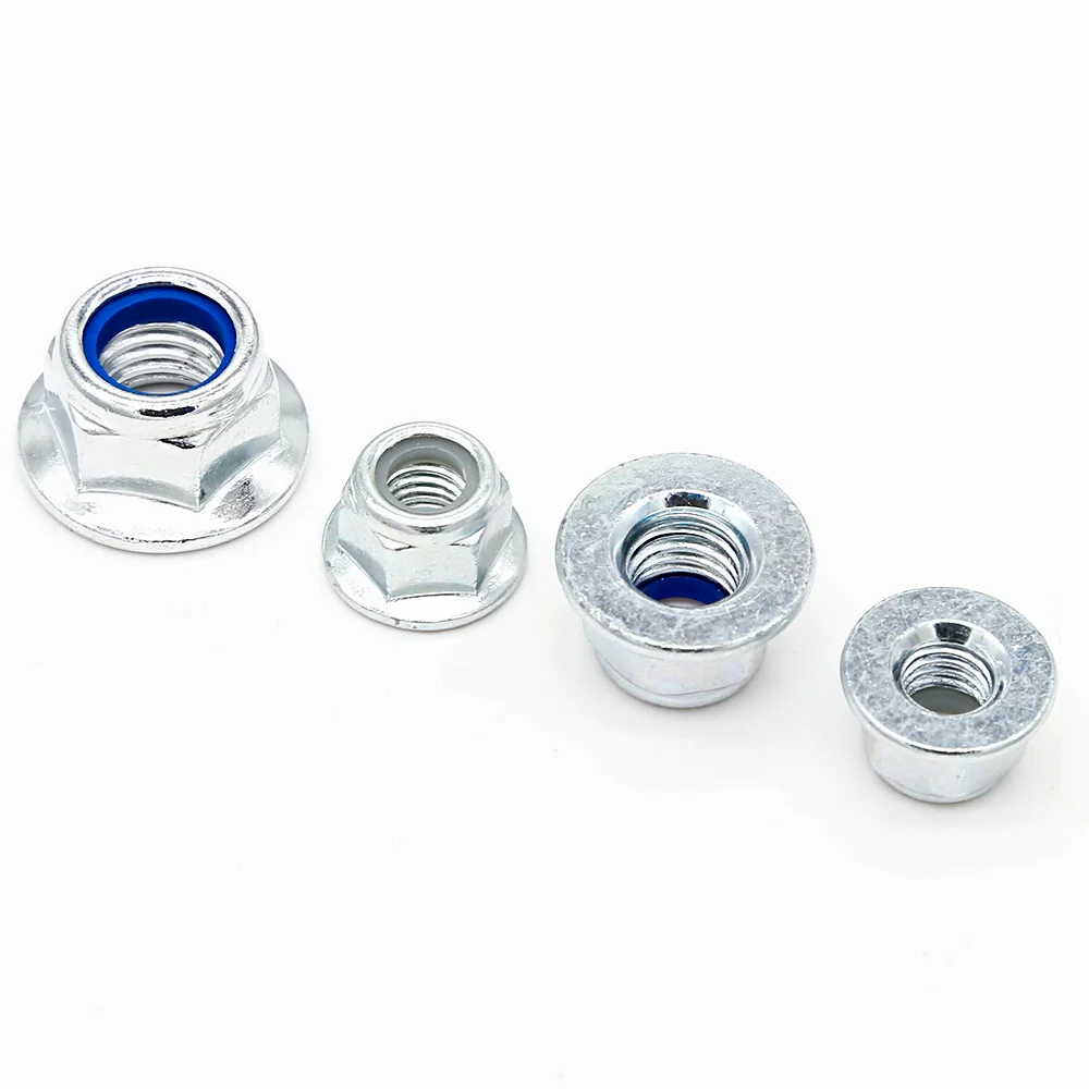 Finely processed Titanium Stainless Steel hexagon Nylon flange Lock nut With Sleeve Anchor