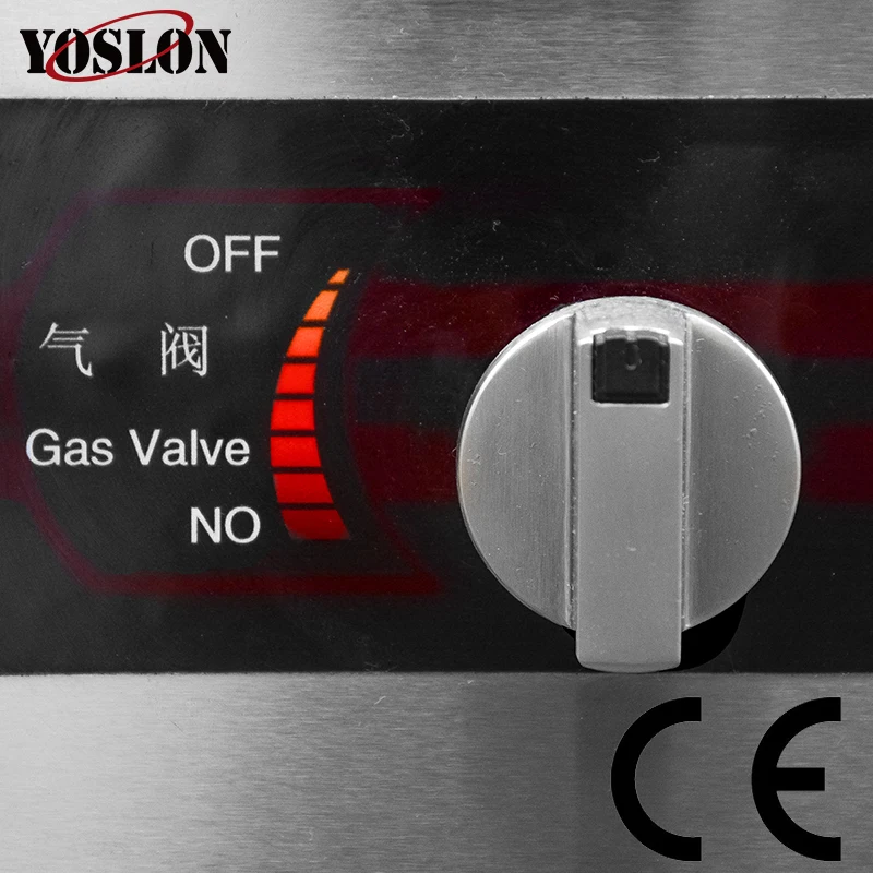 Yoslon YSN-ST4 Commercial Kitchen Stove Ovens Restaurant 4 Burners Gas Cooking Stoves Oven/