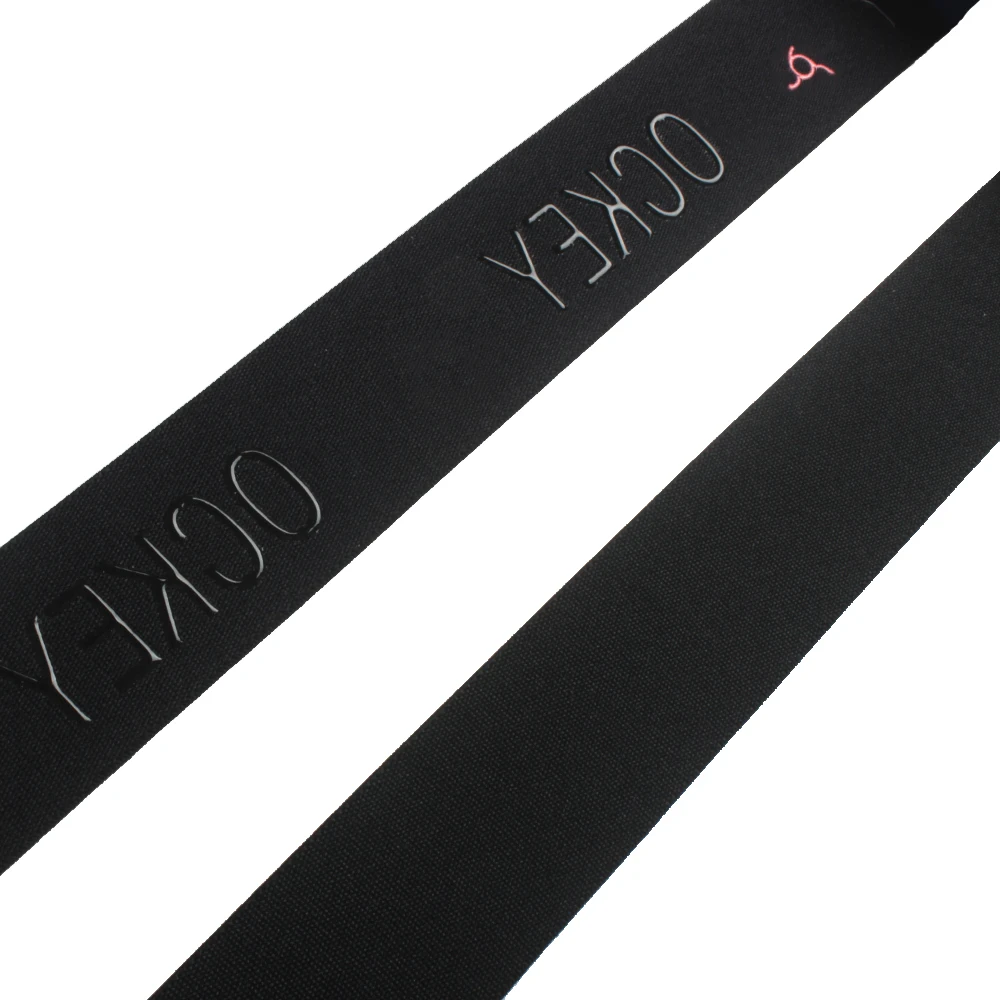 Best Price Silicon Elastic Logo printed Elastic Textile Accessories Printed Webbing Tape Elastic Belt Logo Elastic