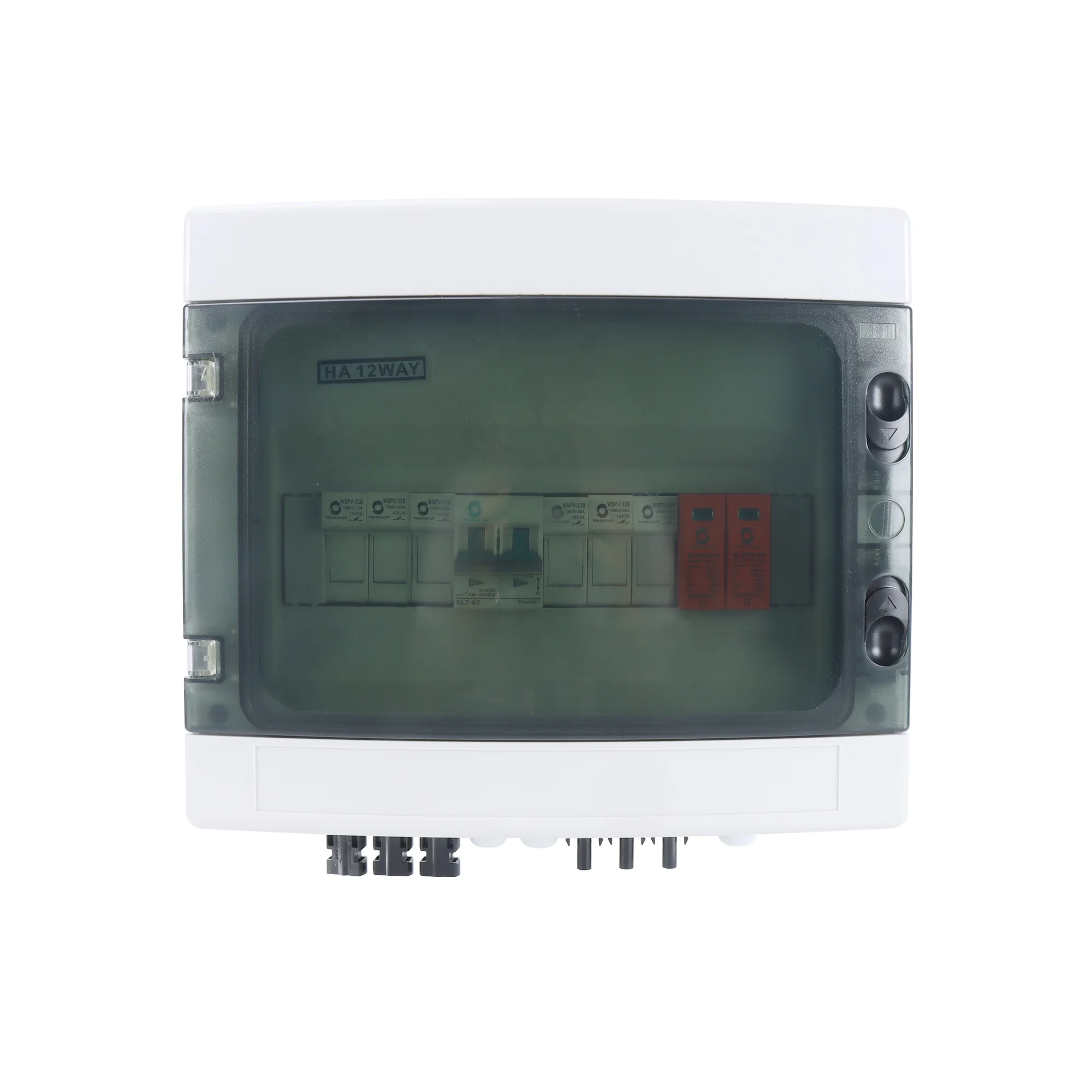 CE WSDB-PV3/1 IP65 3 IN 1 OUT 3 Strings Ways 16A 15A 20A 25A 32A 500V 600V 800V DC Solar PV Array Power Combiner Box