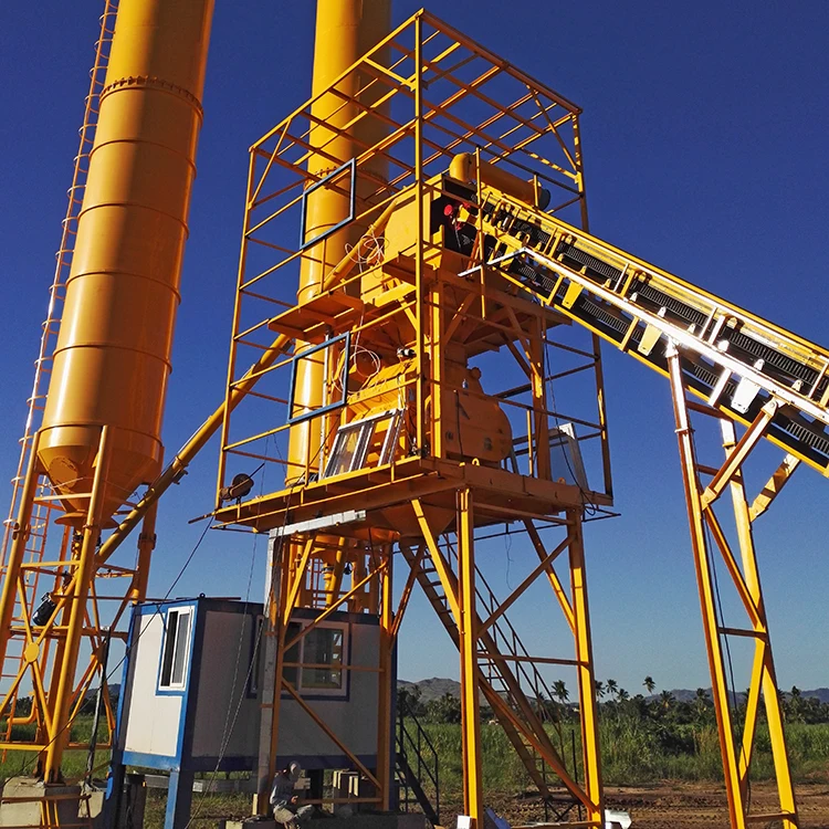 New concrete batch hopper vibrator design HZS60 60m3/h small ready mix Concrete Mixing Plant price