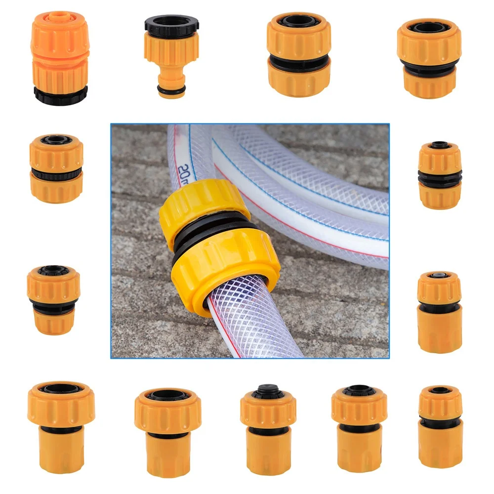 1/2 5/8 1 Inch Pipe Quick Water Connector Hose Tubing Repair Coupler Garden Irrigation Adapter