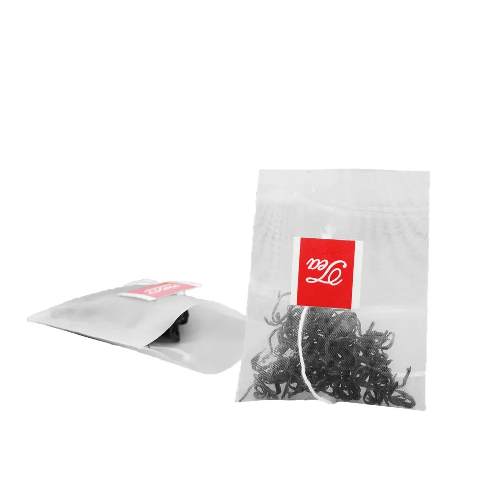 Wholesale Biodegradable Pyramid-shaped Tea Filter Bags Corn Fibre Empty Teabags