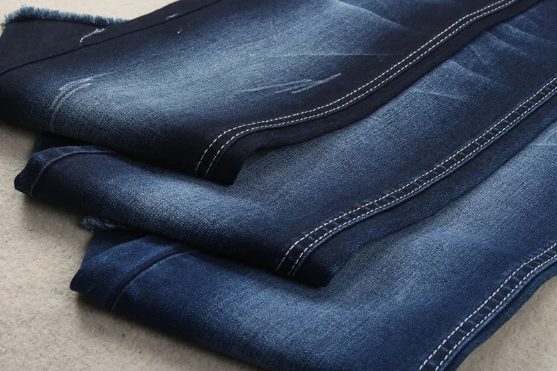 9.5oz blue weft yarn jeans fabric for denim jacket