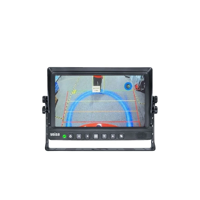 Veise 9 Inch IPS Dashboard Reverse Camera System Rear View Monitor for Cars Tractor Trucks with SD Card Connection TV Headrest