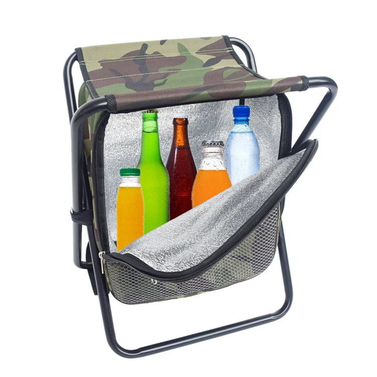 
Outdoor Folding Camping Fishing Beach Chair Backpack with Cooler Bag 
