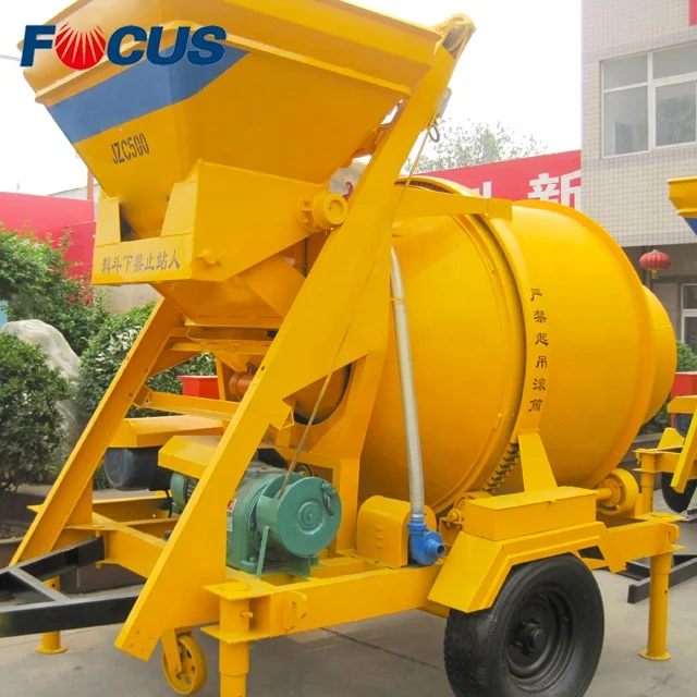 Diesel Powered 500L Two Wheels Mixer Concrete Machine/concrete Mixer/concrete Mixer Pump