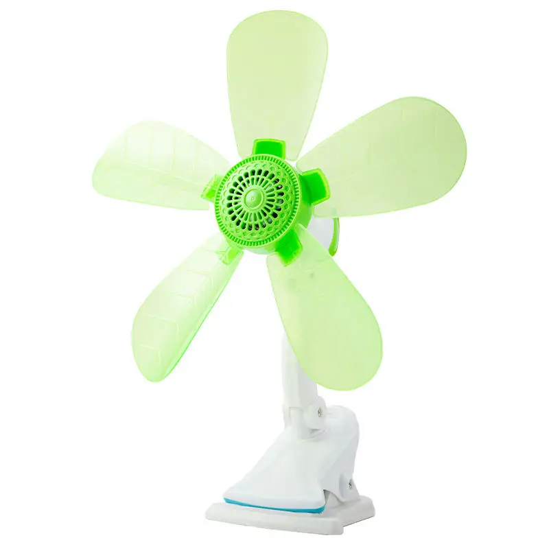 Plastic Home Radiator Appliances Cooler Fan Clip Table Desk Small Beautiful Five-Blades Electric Rotary Fan